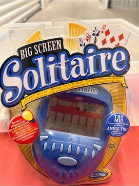 NWT Vintage Radica Big Screen Solitaire Handheld Game Sealed Model 75009